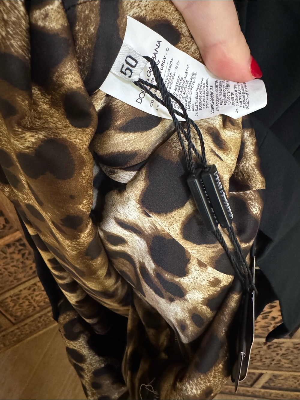 Dolce & Gabbana Black & Leopard Print Dress $2,295 NEW NWT - Picture 4 of 6